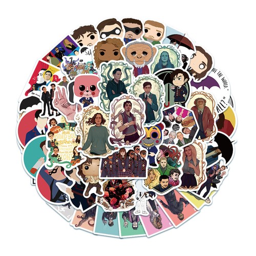 100 umberella academy stickers - umberella,
