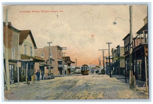 C1910 academy street trolley - c1910, street,
