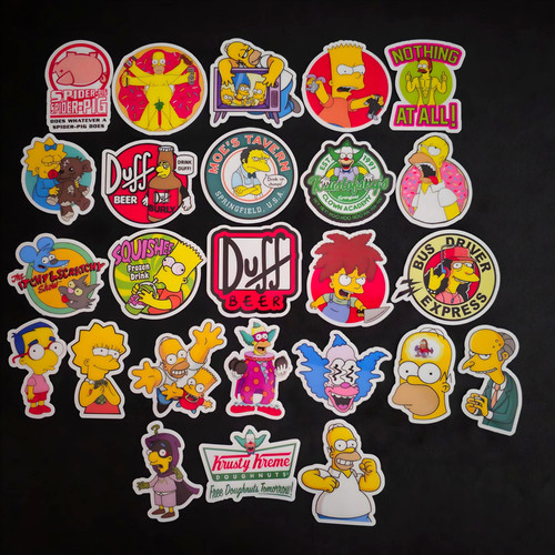 Funny cartoon stickers retro - funny,