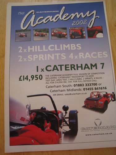 The caterham academy 2002 - the,