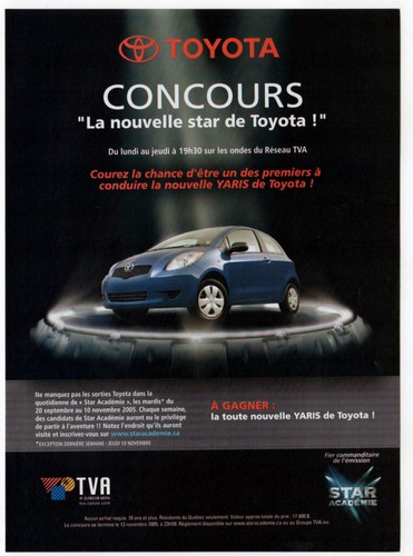 2005 toyota yaris vintage - 2005,